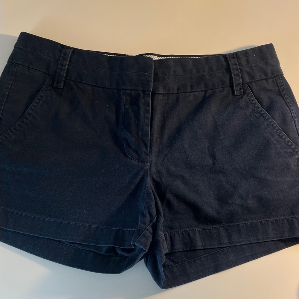 J. Crew Navy Cotton Chino Shorts